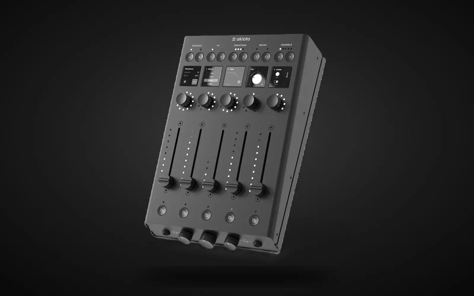 The akioto audio mixer, our own hardware